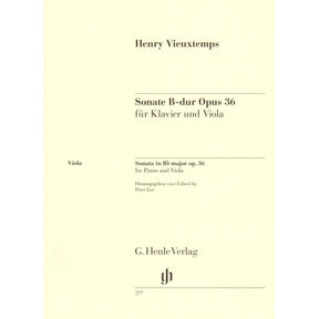 Vieuxtemps, Henri - Sonata in B-flat Major, Opus 36 - for Viola and Piano - edited by Peter Jost - G Henle Verlag URTEXT