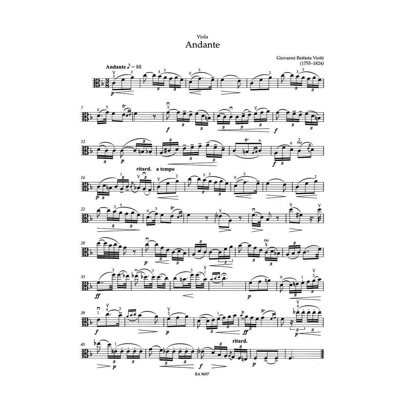 Concert Pieces for Viola and Piano - Viola Collection - edited by Kurt Sassmannshaus - Barenreiter