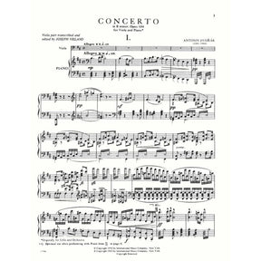 Dvorák, Antonín - Cello Concerto in b minor, Op 104 - transcribed for Viola and Piano - edited by Joseph Vieland - International Edition