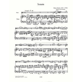 Eccles, Henry - Sonata in g minor - Viola and Piano - edited by Paul Klengel - CF Peters Edition