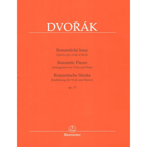 Dvorak, Antonin - Romantic Pieces, Op. 75 - for Viola and Piano - Barenreiter