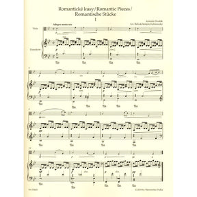 Dvorak, Antonin - Romantic Pieces, Op. 75 - for Viola and Piano - Barenreiter