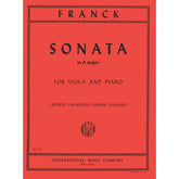 Franck, César - Sonata In A Major - Viola and Piano - edited by Robert Casadesus and Joseph Vieland - International Edition