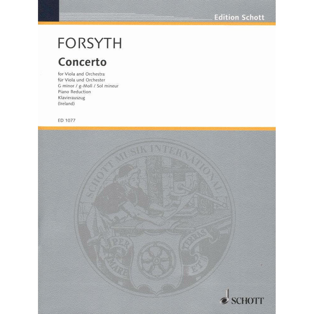Forsyth, Cecil - Concerto in g minor - Viola and Piano - Schott Edition