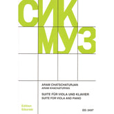 Aram Khachaturyan - Suite for Viola and Piano (1929) - Edition Sikorski