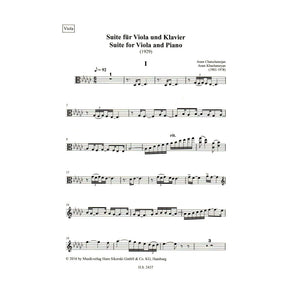 Aram Khachaturyan - Suite for Viola and Piano (1929) - Edition Sikorski
