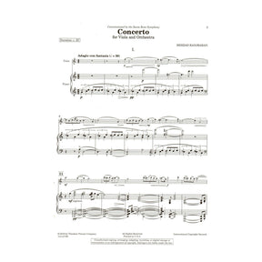 Ranjbaran, Behzad - Concerto for Viola and Orchestra - for Viola and Piano - Theodore Presser