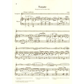 Schubert, Franz - Sonata in a minor ( Arpeggione ) D 821 For Viola and Piano URTEXT Published by G Henle Verlag