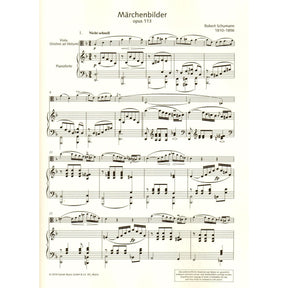 Schumann, Robert - Marchenbilder (Fairy-Tale Pictures), Op 113 - for Viola (Violin) and Piano - Schott
