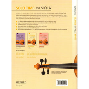 Solo Time for Viola - by Kathy and David Blackwell - Book 2 - for Viola and Piano - Oxford University Press