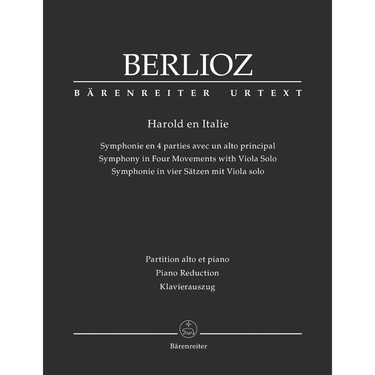 Berlioz, Hector - Harold in Italy Op 16 Score and Part for Viola and Piano - Arranged by MacDonald - Barenreiter Verlag URTEXT Edition