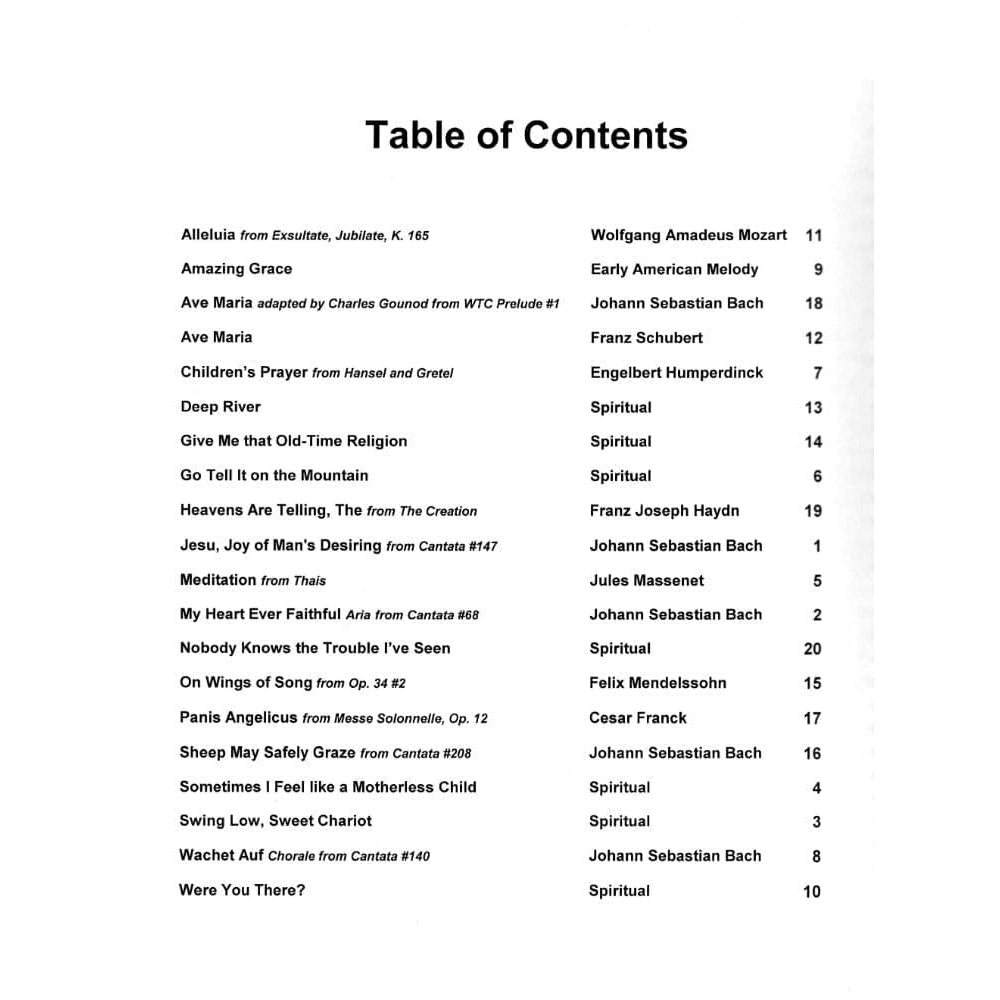 20 Sacred and Spiritual Solos - Violin (or Flute or Oboe) and Piano - arranged by Daniel Kelley - Last Resort Music