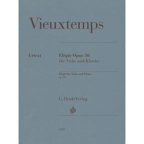 Vieuxtemps, Henri - Elegie, Opus 30 - for Viola and Piano - edited by Jost and Zimmermann - G Henle URTEXT