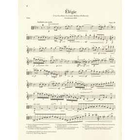 Vieuxtemps, Henri - Elegie, Opus 30 - for Viola and Piano - edited by Jost and Zimmermann - G Henle URTEXT