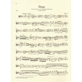 Vieuxtemps, Henri - Elegie, Opus 30 - for Viola and Piano - edited by Jost and Zimmermann - G Henle URTEXT
