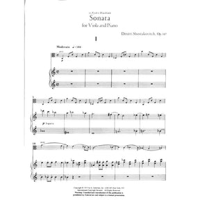 Shostakovich, Dmitri - Sonata Op 147 (1975) - for Viola and Piano - Modern Russian Masterworks - G. Schirmer, Inc.