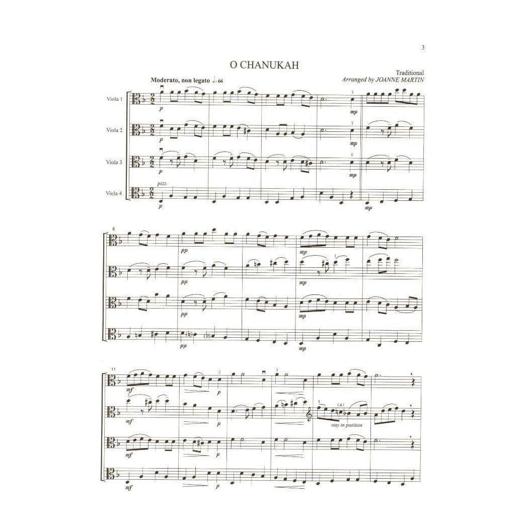 Martin, Joanne - More Festive Strings for Viola Ensemble - Four Violas - Alfred Music Publishing