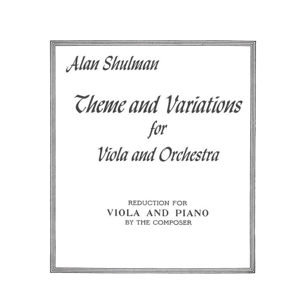 Shulman - Theme and Variations for Viola & Piano