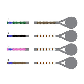 Pirastro Passione Solo Violin String Set - 4/4 Size - Medium Gauge - Ball End