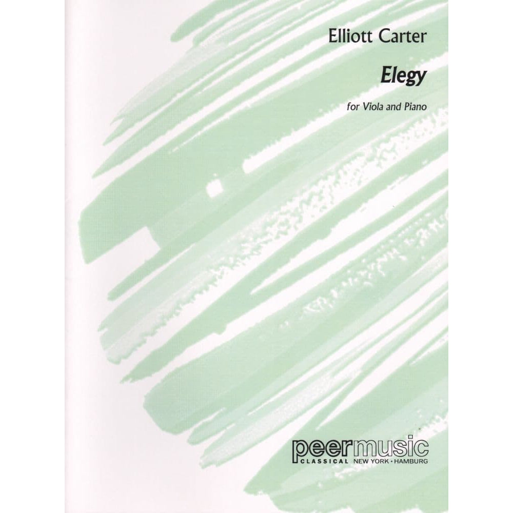 Carter, Elliot - Elegy (1943) for Viola and Piano - Peer Music Publication