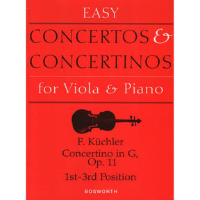 Kuchler, Ferdinand - Concertino in G Major, Op 11 - Viola and Piano - Bosworth Edition