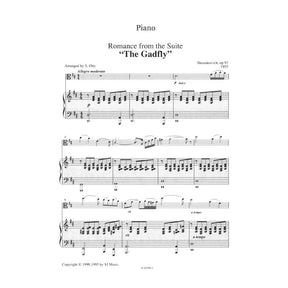 Shostakovich, Dmitri - Romance from the Suite "The Gadfly" - Viola and Piano - arranged by Sue Otty - SJ Music Edition