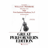 Villa-Lobos, Heitor - Aria from Bachianas Brasilieras No 5 For Viola and Piano with Optional Cello Published by Associated Music Publishers, Inc