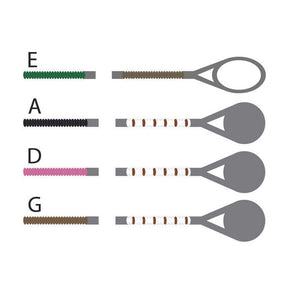 Pirastro Passione Violin String Set - Medium Gauge - Loop End E