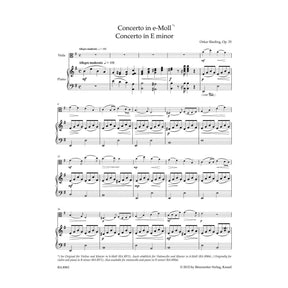 Rieding, Oskar - Concerto in B Minor, Op 35 - for Viola and Piano - edited by Kurt Sassmannshaus - Bärenreiter