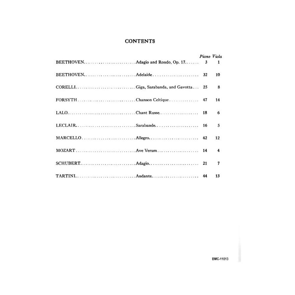 Boetje, Joseph - Viola Music For Concert and Church for Viola and Piano - Boston Music Company Publication
