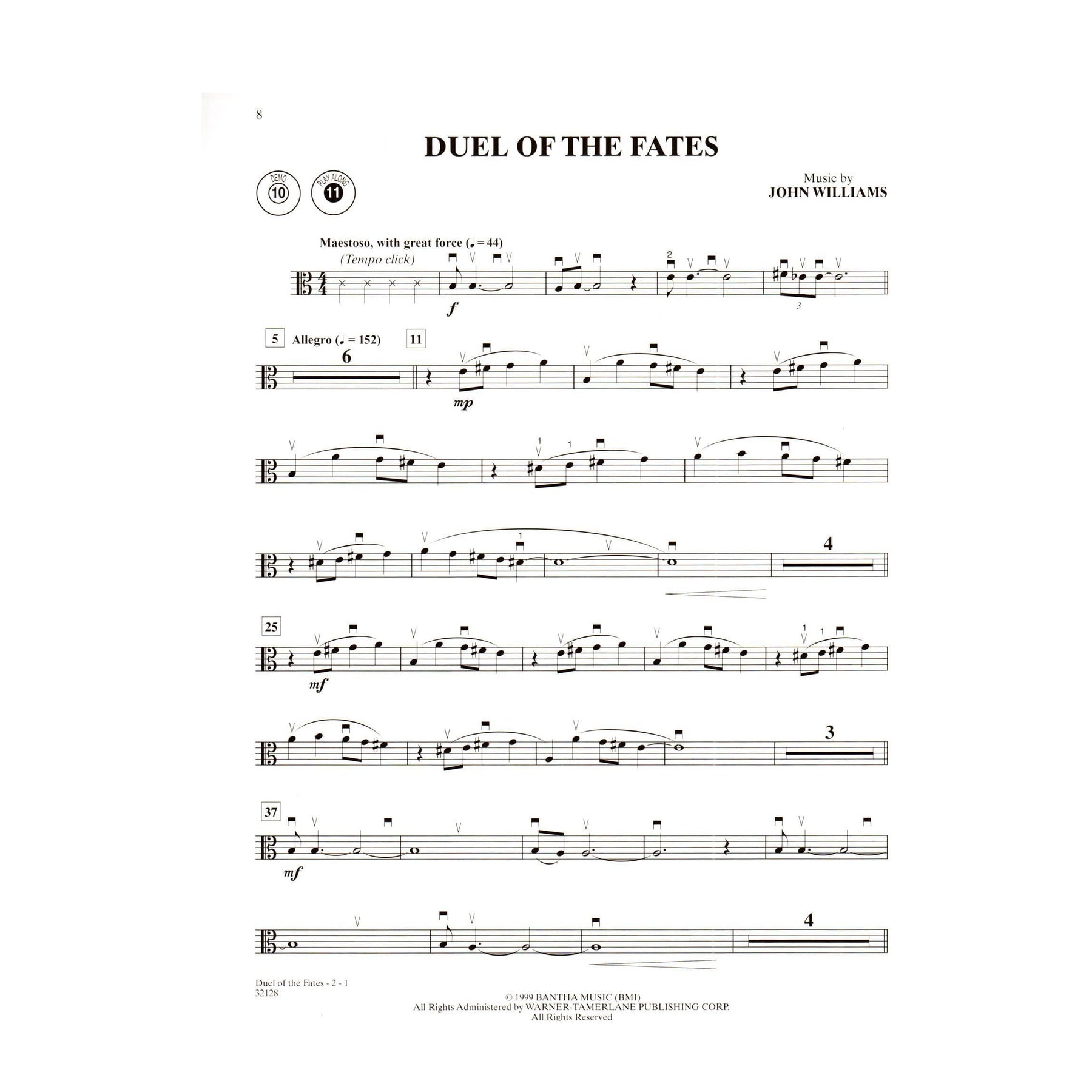 Williams, John - Star Wars, for Viola and Piano Book - Published by Alfred Music