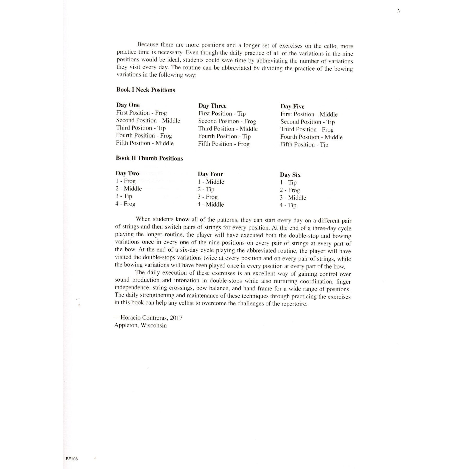 Contreras, Horacio - Exercises for the Cello in Various Combinations of Double-Stops - Carl Fischer Edition