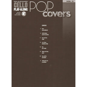 Pop Covers - for Cello with Audio Accompaniment - Cello Play-Along Vol. 5 - Hal Leonard