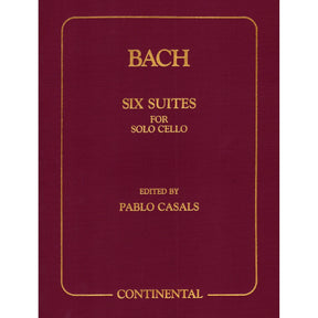 Bach, JS - 6 Cello Suites, BWV 1007-1012 - Edited by Pablo Casals - Continental Edition
