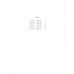 Bach, JS - 6 Suites BWV 1007 1012 for Cello - Arranged by Klengel - Breitkopf and Haertel Edition