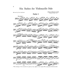 Bach, JS - 6 Suites BWV 1007 1012 for Cello - Arranged by Gaillard - Schirmer Edition