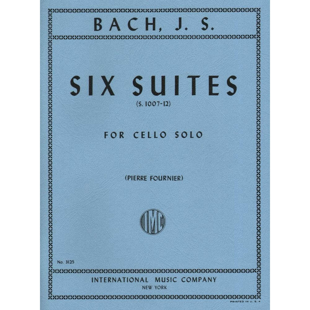Bach, JS - 6 Cello Suites BWV 1007 for Cello - Arranged by Fournier - International Edition