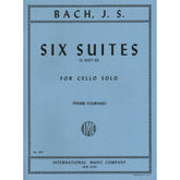 Bach, JS - 6 Cello Suites BWV 1007 for Cello - Arranged by Fournier - International Edition