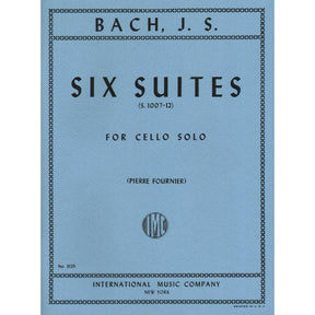 Bach, JS - 6 Cello Suites BWV 1007 for Cello - Arranged by Fournier - International Edition