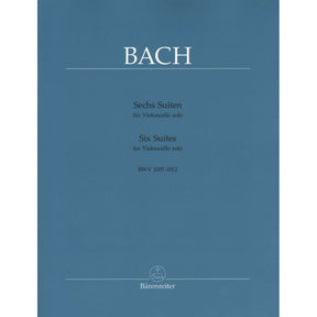 Bach, JS - 6 Suites, BWV 1007 1012 - Cello solo - edited by August Wenzinger - Bärenreiter Verlag