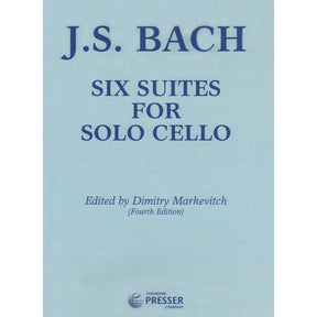 Bach, JS - 6 Cello Suites BWV 1007 for Cello - Arranged by Markevitch - Theodore Presser Publication