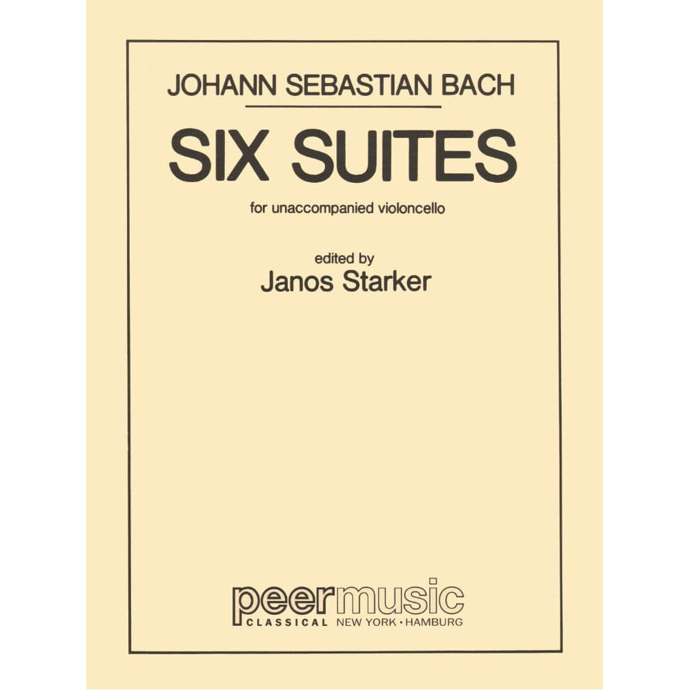 Bach, JS - 6 Cello Suites, BWV 1007-1012 - Edited by Janos Starker - Peer Edition