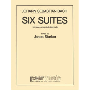 Bach, JS - 6 Cello Suites, BWV 1007-1012 - Edited by Janos Starker - Peer Edition