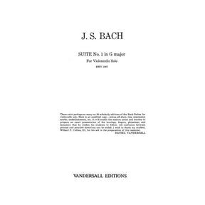 Bach, JS - 6 Suites BWV 1007 1012 for Cello - Arranged by Vandersall - Vandersall Edition