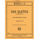 Bach, JS - 6 Suites BWV 1007 1012 for Cello - Arranged by Kurtz - International Edition