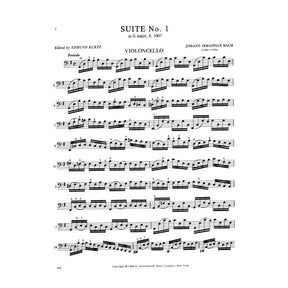 Bach, JS - 6 Suites BWV 1007 1012 for Cello - Arranged by Kurtz - International Edition