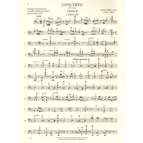 Lalo, Edouard - Concerto in D minor - for Cello - with Optional 2nd Cello, Commentary and Preparatory Exercises by Daniel Morganstern - International