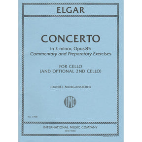 Elgar, Edward - Concerto in E minor - for Cello - with Optional 2nd Cello, Commentary and Preparatory Exercises by Daniel Morganstern - International