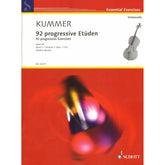 Kummer, FA - 92 Progressive Exercises, Op 60, Volume 1 for Cello - Schott Edition