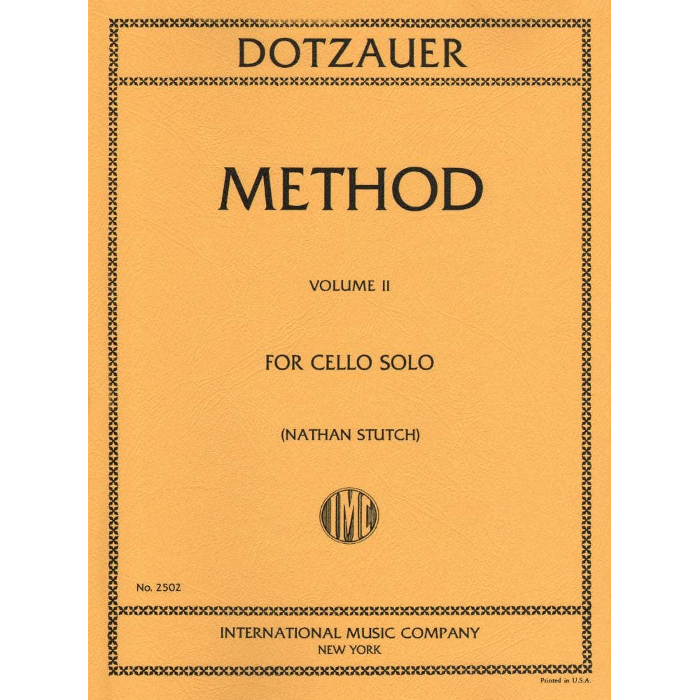 Dotzauer, J Friedrich - Method for Cello, Volume 2 - Cello solo - edited by Nathan Stutch - International Edition